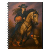 Carnet Scorching Fast Barrel Racing Team In Fall (Devant)