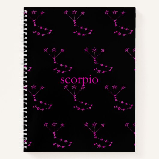 Carnet Scorpio Constellation Couverture rigide Spirale (Devant)