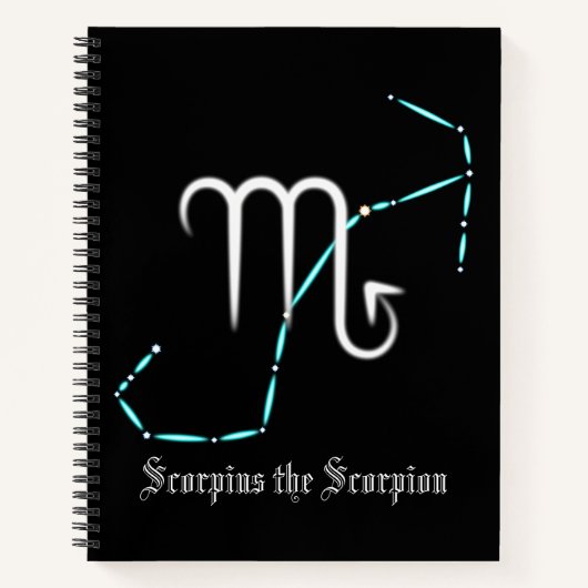 Carnet Scorpio Constellation Zodiac (Devant)