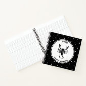 Carnet Scorpio Zodiac, Noir & Blanc (Intérieur)