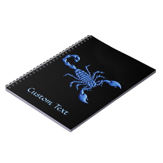 Carnet Scorpion bleu (Côté gauche)