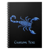 Carnet Scorpion bleu (Devant)