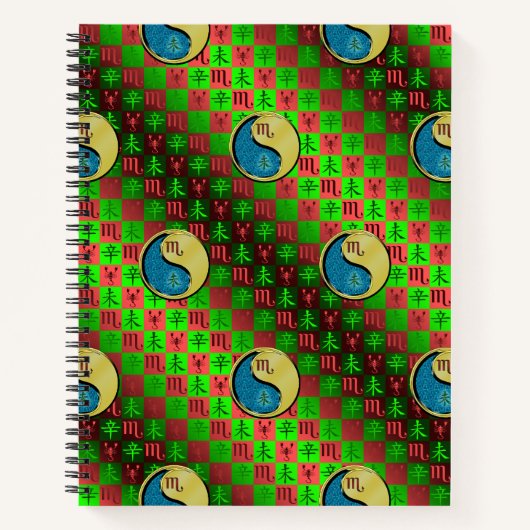 Carnet Scorpion & Chèvre Métal (Devant)