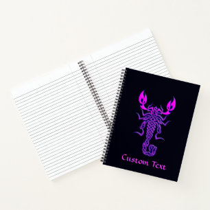 Carnet Scorpion de noeud céleste pourpre