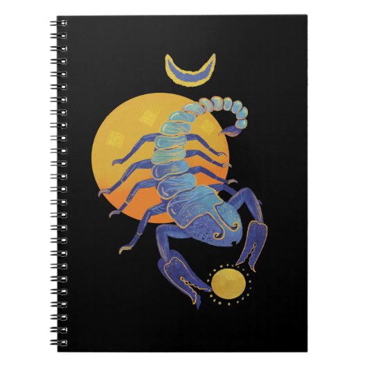 Carnet scorpion élégant (Devant)