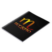 Carnet Scorpion Étoile Or (Côté gauche)