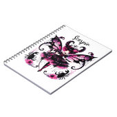 Carnet Scorpion rose Astrologie Scorpion SIGNE Zodiaque (Côté gauche)