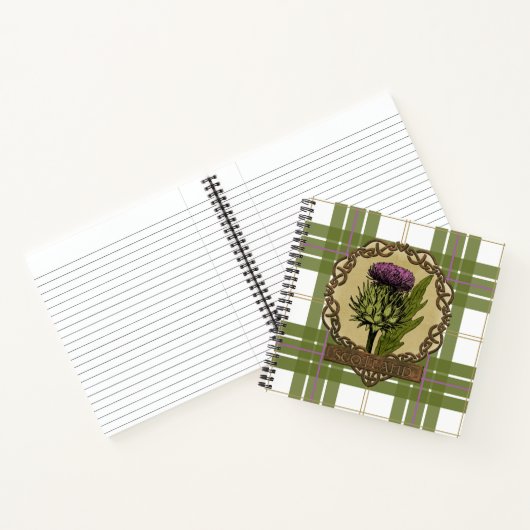 Carnet Scotland Scottish Thistle Celtic Knots (Intérieur)
