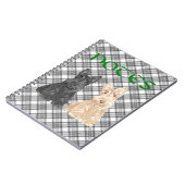 Carnet Scotties tartan (Côté gauche)
