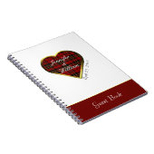 Carnet Scottish Tartan Plaid Mariage Invité Connexion (Côté Droit)