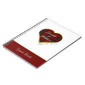 Carnet Scottish Tartan Plaid Mariage Invité Connexion (Côté gauche)
