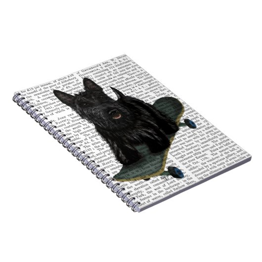 Carnet Scottish Terrier et Skateboard (Côté Droit)