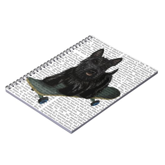 Carnet Scottish Terrier et Skateboard (Côté gauche)