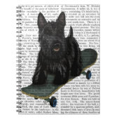 Carnet Scottish Terrier et Skateboard (Devant)