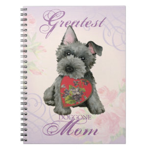 Carnet Scottish Terrier Heart Mom