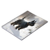 Carnet Scottish Terrier Laisser Il Neige Noël (Côté gauche)