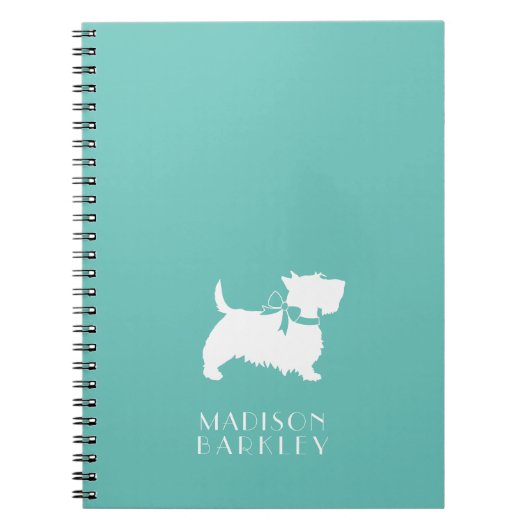 Carnet Scottish Terrier Scotty Chien Chien Puppy Scottie  (Devant)