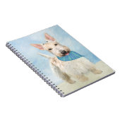Carnet Scottish Terrier Wheaten Dog Painting Art original (Côté Droit)