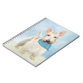 Carnet Scottish Terrier Wheaten Dog Painting Art original (Côté gauche)