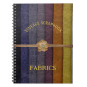 Carnet Scrapbook vintage Burlap Fabric (Devant)