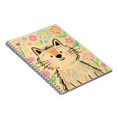 Carnet Scribble Cat Jaune Crème Doux (Côté Droit)