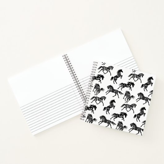Carnet Scribble Horse Crazy Herd Design (Intérieur)