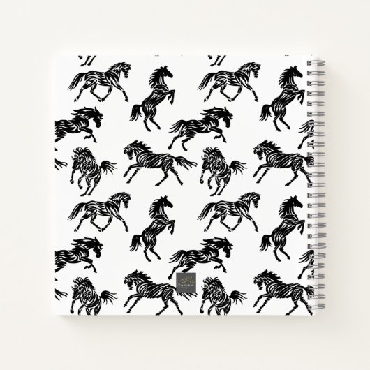 Carnet Scribble Horse Crazy Herd Design (Dos)