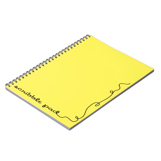 Carnet Scribble Pad Jaune (Côté gauche)