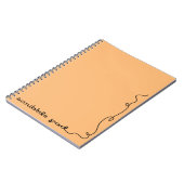 Carnet Scribble Pad orange (Côté gauche)