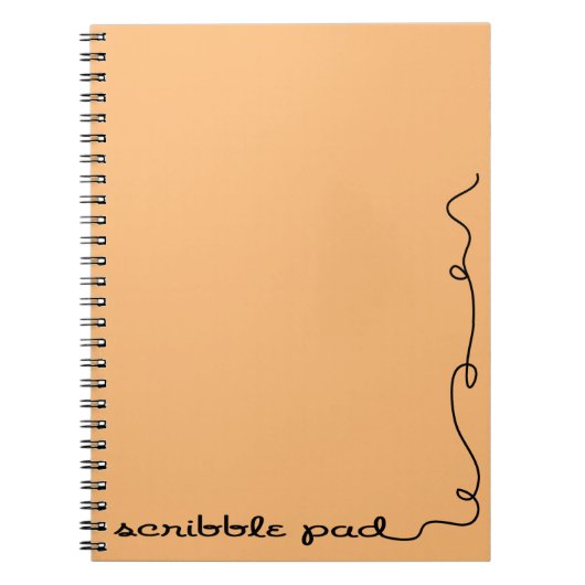 Carnet Scribble Pad orange (Devant)