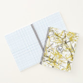 Carnet Scribbles Abstraits - moutarde et Brown (Intérieur)