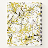 Carnet Scribbles Abstraits - moutarde et Brown (Dos)