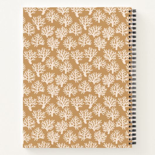 Carnet Scribbles de corail Brown (Dos)