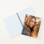 Carnet Script blanc Moderne Diplômé de la photo (Intérieur)