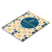 Carnet Script de monogramme Boho Celestial Sun Moon (Côté gauche)