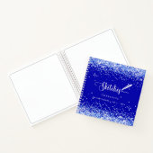 Carnet Script de nom bleu royal (Intérieur)