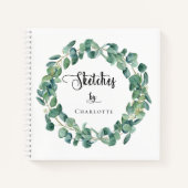 Carnet Script de nom d'aquarelle de la végétation du carn (Devant)