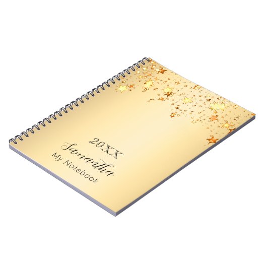 Carnet Script de nom d'étoiles Gold (Côté gauche)