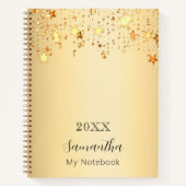 Carnet Script de nom d'étoiles Gold (Devant)
