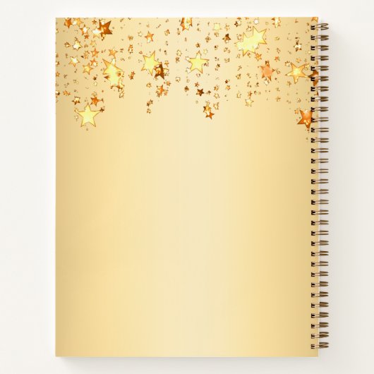 Carnet Script de nom d'étoiles Gold (Dos)