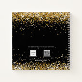 Carnet Script de nom d'or noir Sketbook (Dos)