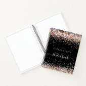 Carnet Script de nom d'or rose noir Sketchbook (Intérieur)