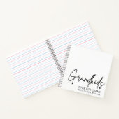 Carnet Script écrit à la main Les petits-enfants font la (Intérieur)