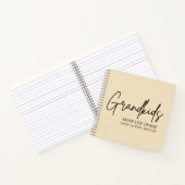 Carnet Script écrit à la main Les petits-enfants font la (Intérieur)