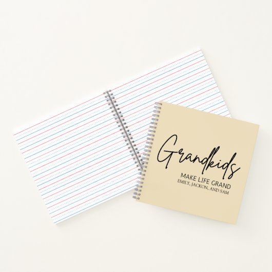 Carnet Script écrit à la main Les petits-enfants font la  (Intérieur)