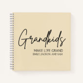 Carnet Script écrit à la main Les petits-enfants font la  (Devant)