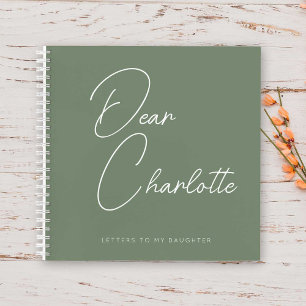 Carnet Script élégant minimaliste personnalisé Nouveau ca