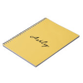 Carnet Script en or clair personnalisé (Côté gauche)