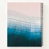 Carnet Script géométrique moderne Nom personnalisé (Dos)