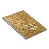 Carnet Script Gold Petit Monogramme Frost Parties scintil (Côté Droit)